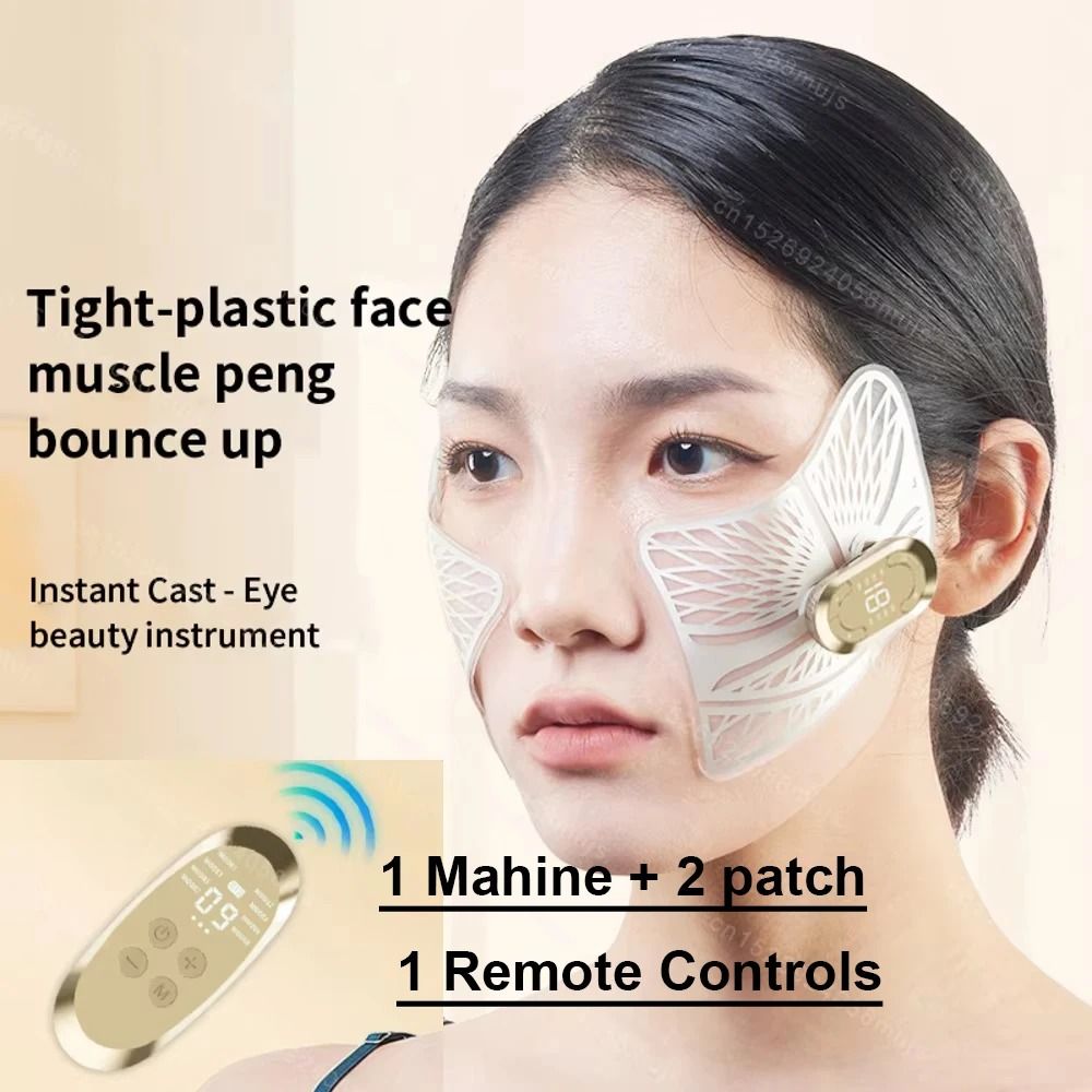 EMS Facial Eye Massager Dual Head Electric Skin Tightener