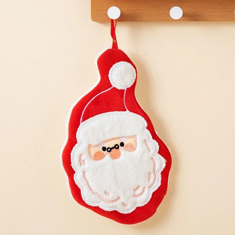 Festive Cartoon Kids Christmas Bath Towel