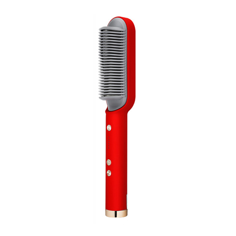 Electric Hair Straightener Brush, Professional Fast Heating Ceramic Hair Straightener