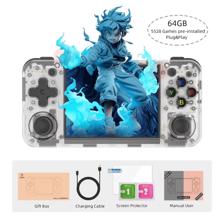 ANBERNIC RG35XX H Retro Handheld Game Console with IPS Screen and 5000+ Games