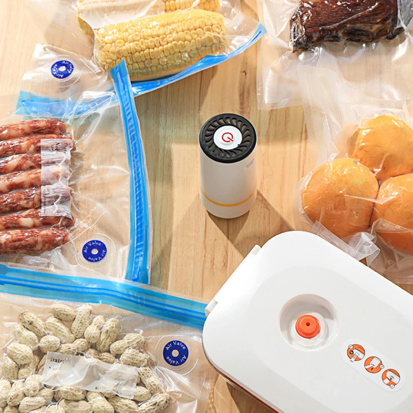 Nexus Air-Vault | Reusable Vacuum Food Preservation System with USB Electric & Manual Pump