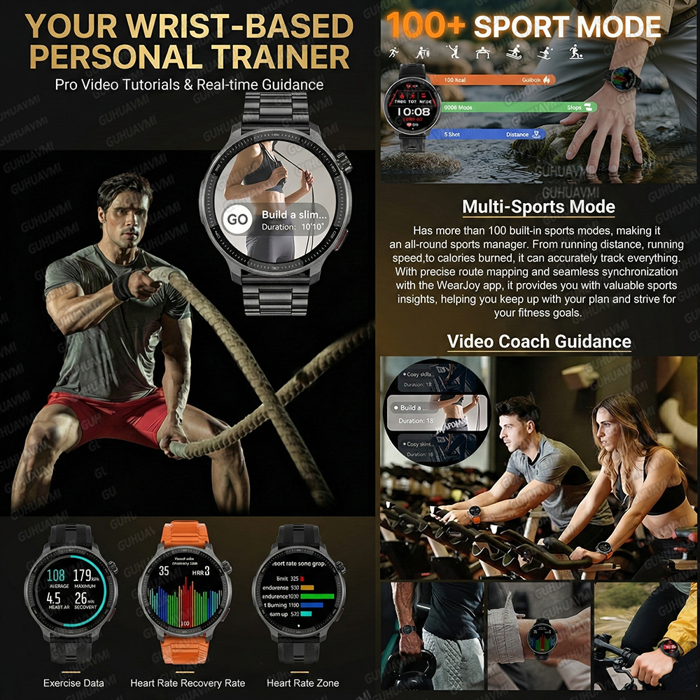 GPS Smartwatch with Offline Maps Waterproof Fitness Tracking Watch