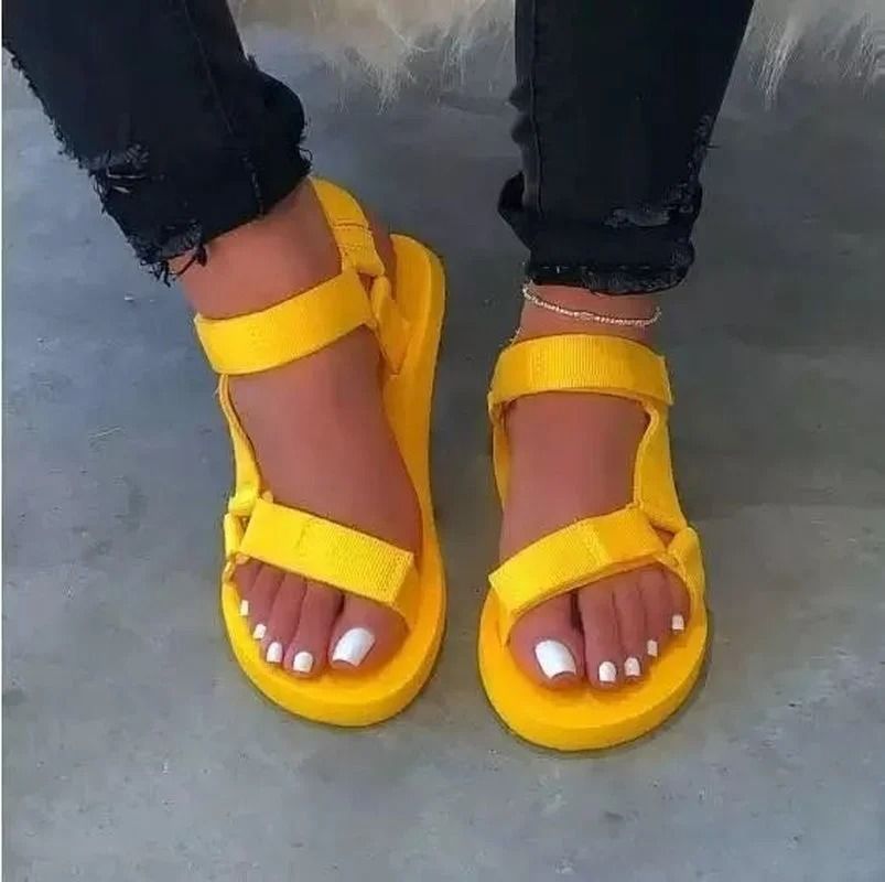 Womens Sport Platform Sandals Non-Slip Outdoor Beach Flat Sandals