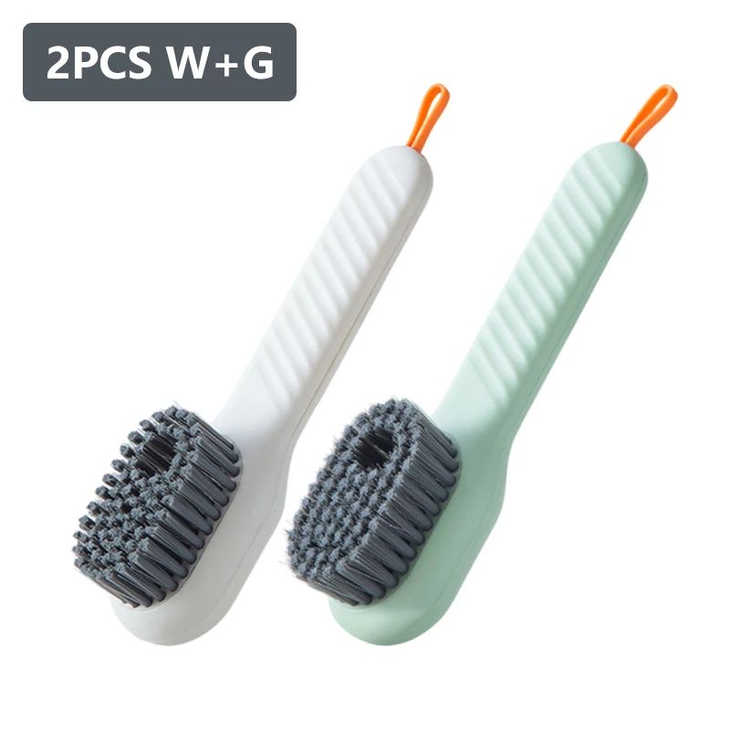 Premium Soft-Bristled Shoe & Clothes Cleaning Brush with Built-In Liquid Dispensing