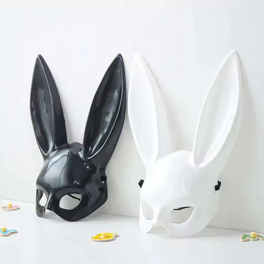 Cartoon Bunny Half Face Mask for Costume Party and Cosplay