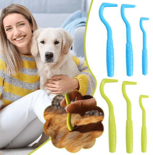 Twist and Pull Tick Remover Set 3 Piece Safe Tick Removal Kit for Dogs Pets and Humans