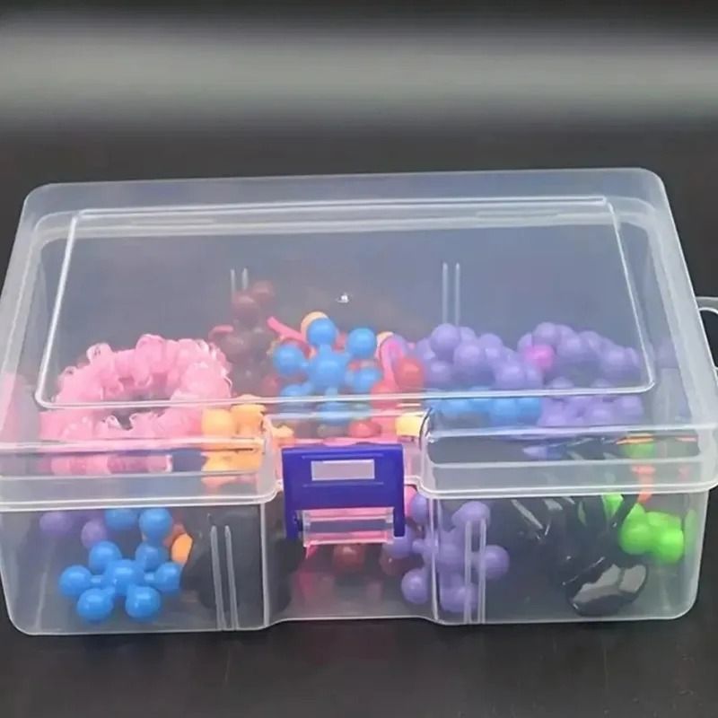 Transparent Plastic Storage Box for Jewelry Crafts and Small Accessories