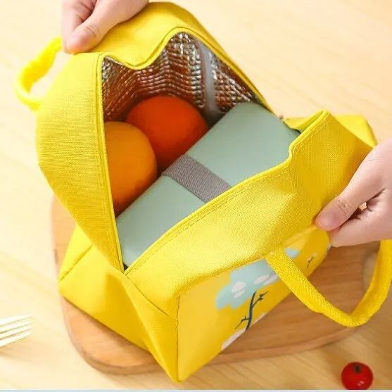 Cartoon Insulated Lunch Box Tote – Thickened Aluminum Foil Bento Bag