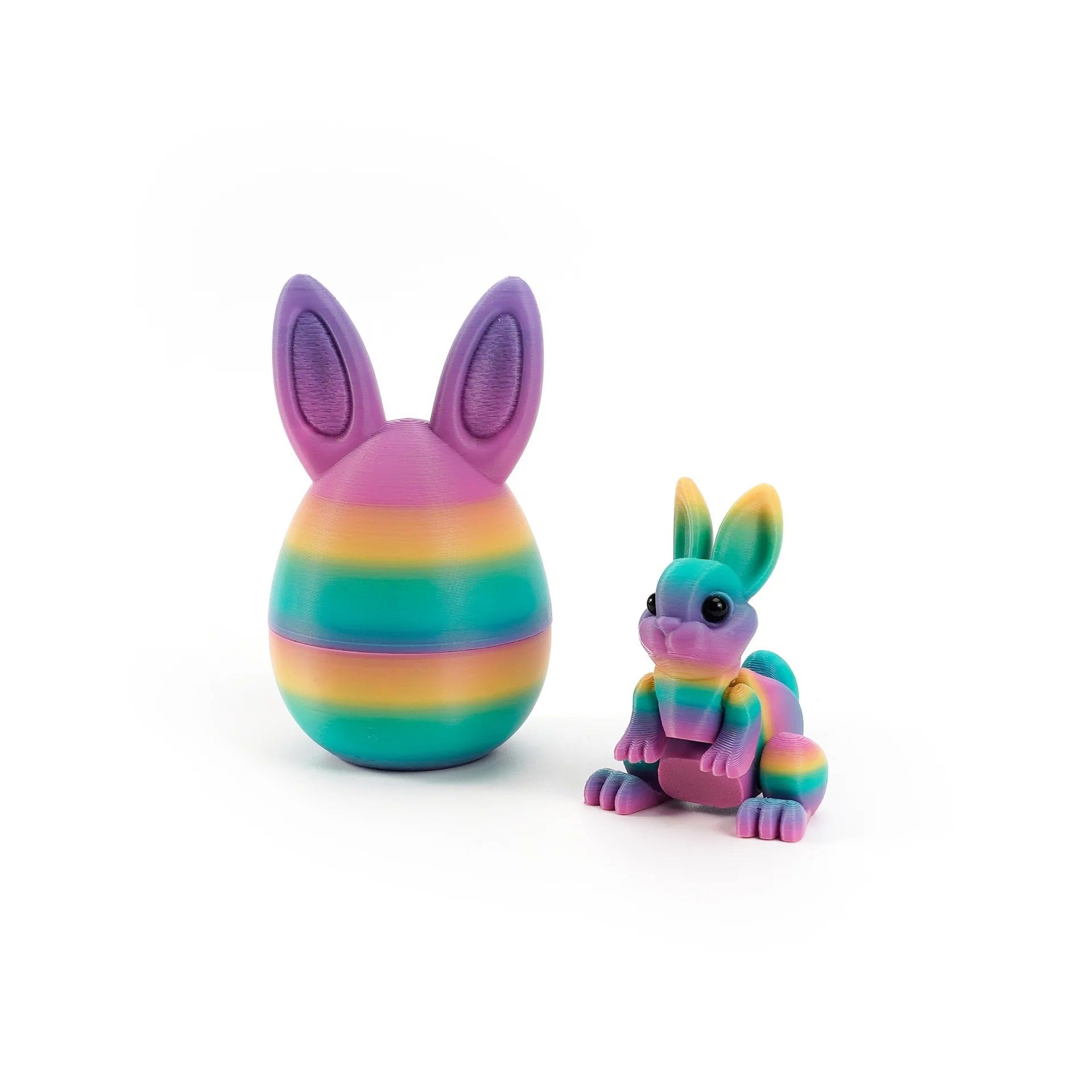 Architectural 3D-Printed Easter Rabbit Figurine