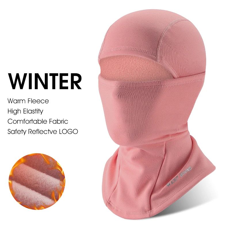 WEST BIKING Winter Fleece Balaclava Windproof Thermal Face Mask