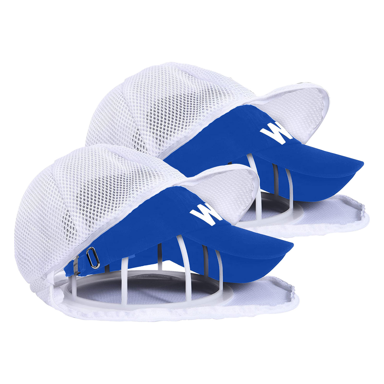 Multifunctional Baseball Cap Hat Washer, Hat Cleaning Kit Anti Deformation with Hat Washer Cage and Laundry Bag