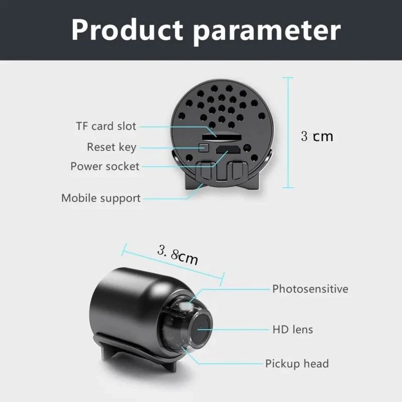 1080P Mini Surveillance Camera | Wireless Night Vision & Motion Detection