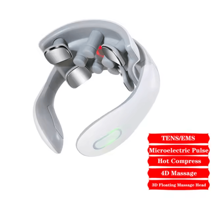 Smart Electric Neck Massager with Heat and Pulse Therapy