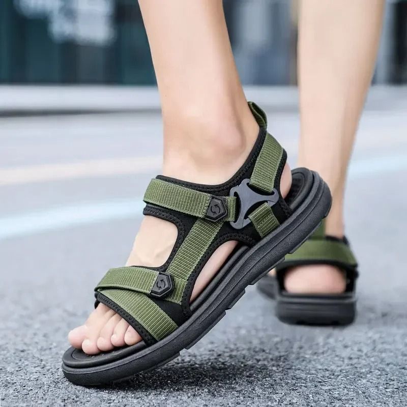 Lightweight Summer Sandals for Men Outdoor Beach Slip On Shoes
