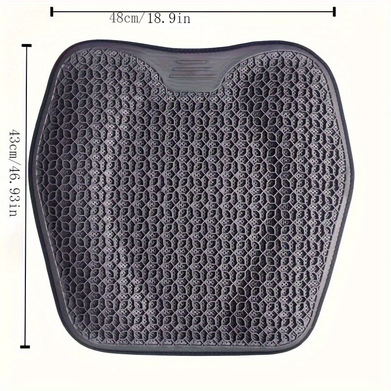 Gel Seat Cushion with Honeycomb Design – Breathable & Washable Pad for Car & Office – Ergonomic Support
