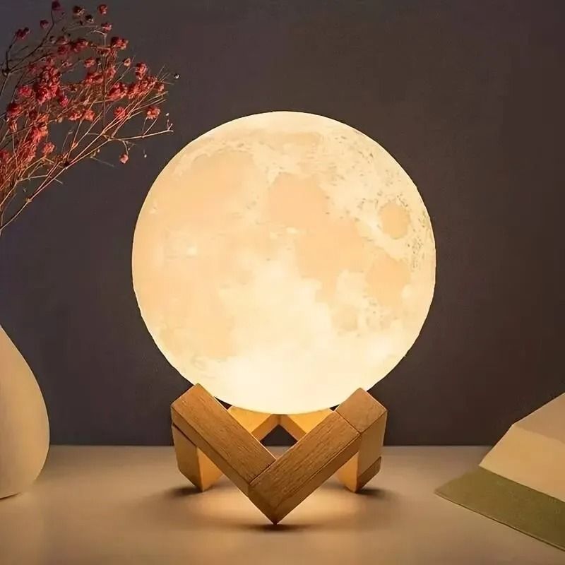 DIY Planet Lamp – Customizable Moon Galaxy Night Light – Creative Graffiti Art Painting Kit with Stand