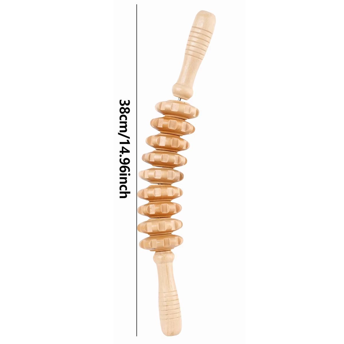 Wooden Therapy Massager Roller – Deep Tissue Fascia & Cellulite Relief Stick