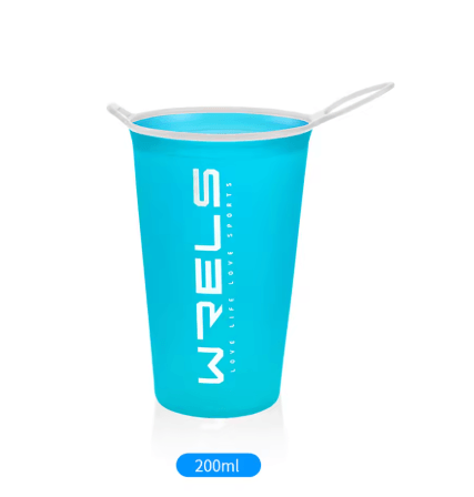 200ml Foldable Sports Water Cup Lightweight Soft Cup for Marathon and Trail Running