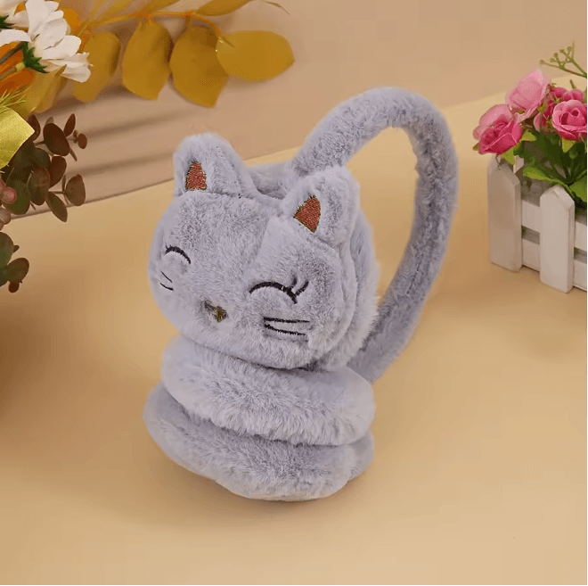CozyCat Plush Earmuffs Winter Warm Ear Protection