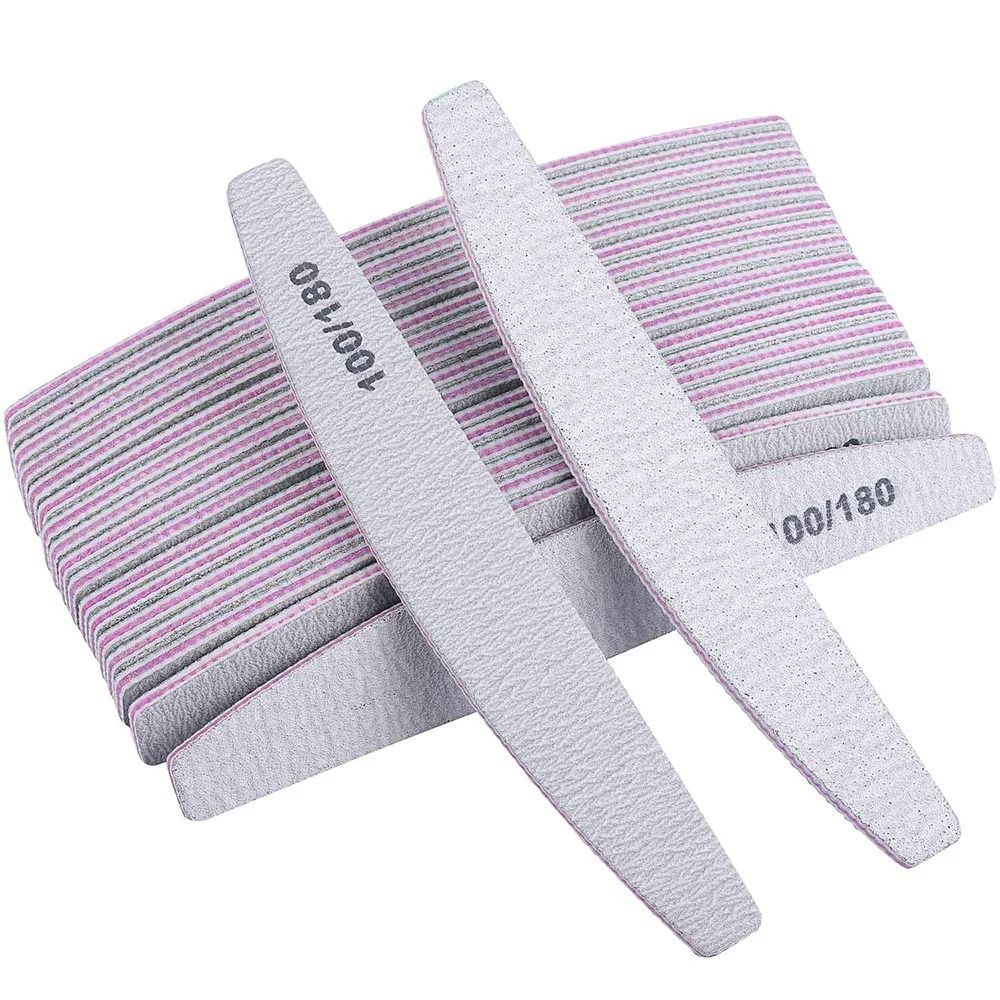Professional Nail File Set 80 100 Grit Manicure Buffer Tools