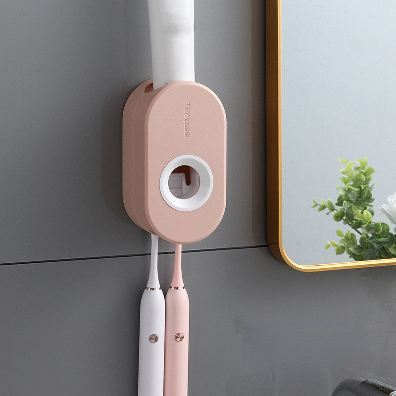 Automatic Toothpaste Dispenser Squeezer Bathroom Dust-proof Wall-mounted Holder