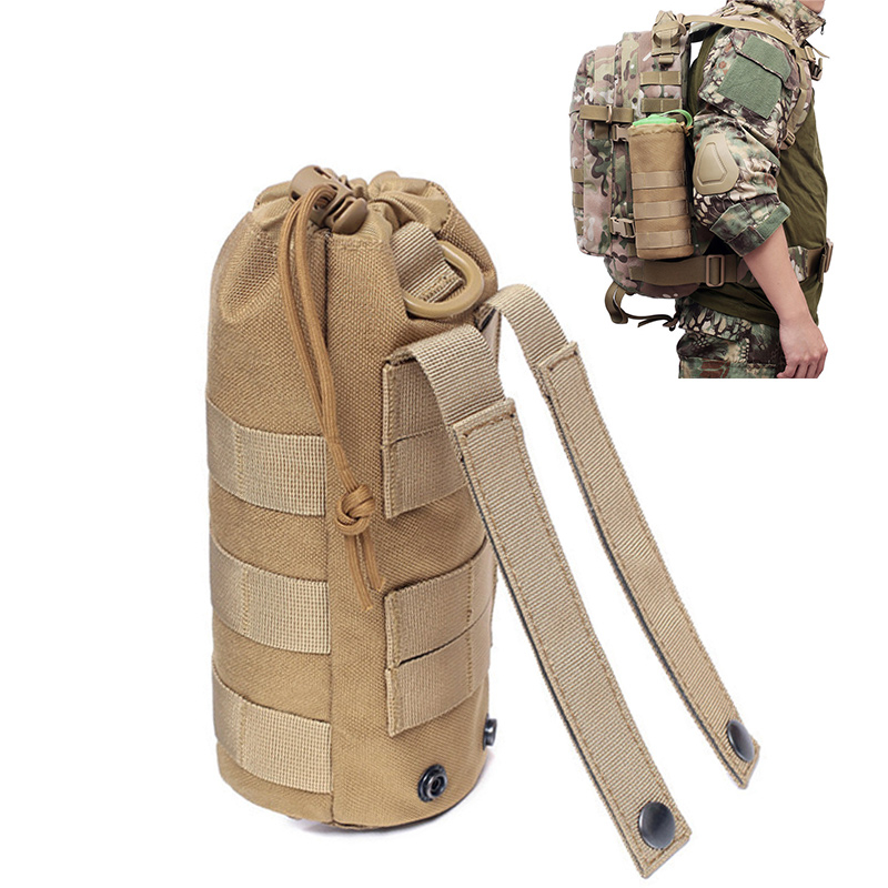 Tactical Molle Water Bottle Carrier Adjustable Outdoor Water Bottle Pouch for Hiking, Camping, Cycling Travel