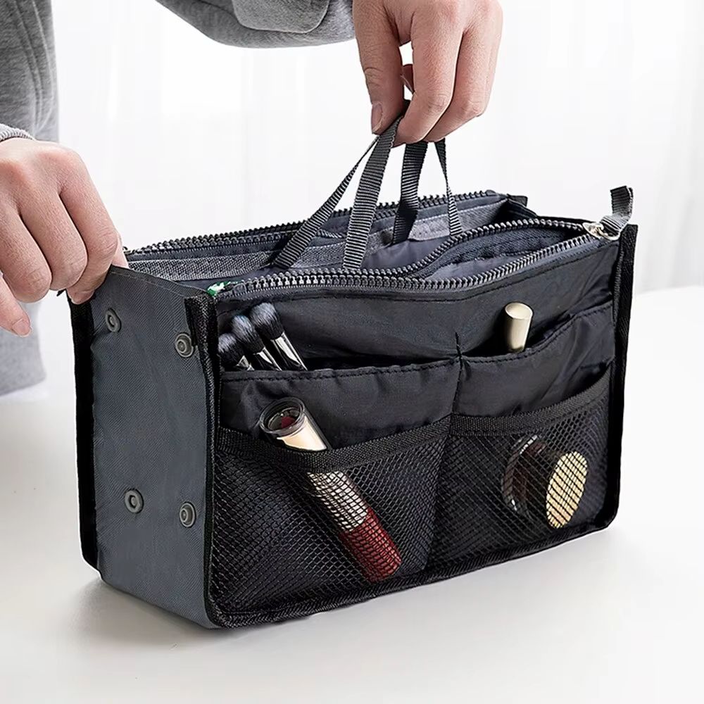 MaxStore Deluxe Travel Makeup Bag – Large Capacity Multi-Pocket Cosmetic & Toiletry Organizer