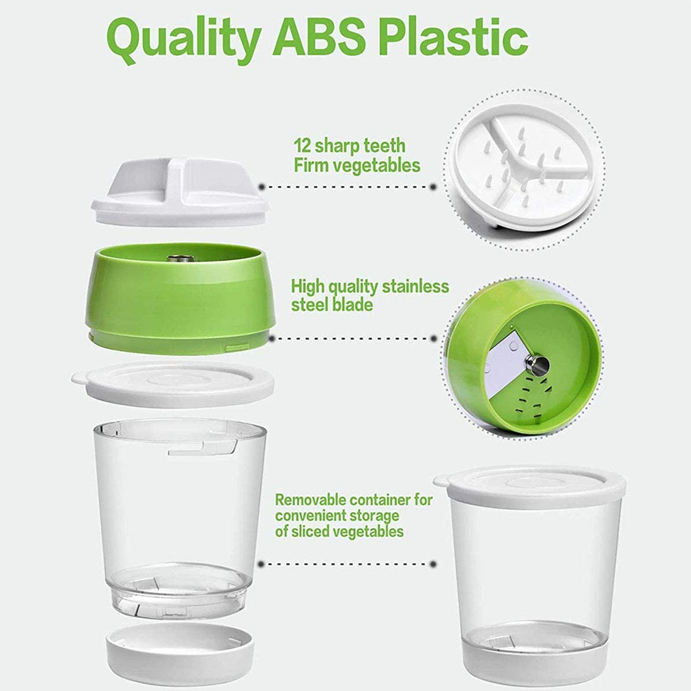 5 In 1 Handheld Vegetable Spiralizer Slicer