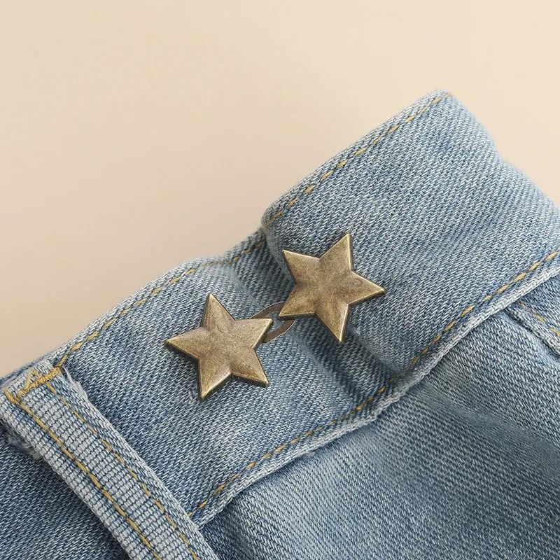 Adjustable Jeans Button Clips Waist Tightener Snap Button Buckle
