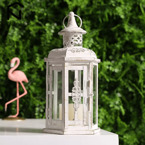 Vintage Metal Hanging Lantern Candle Holder – Decorative Indoor & Outdoor Wedding Lantern