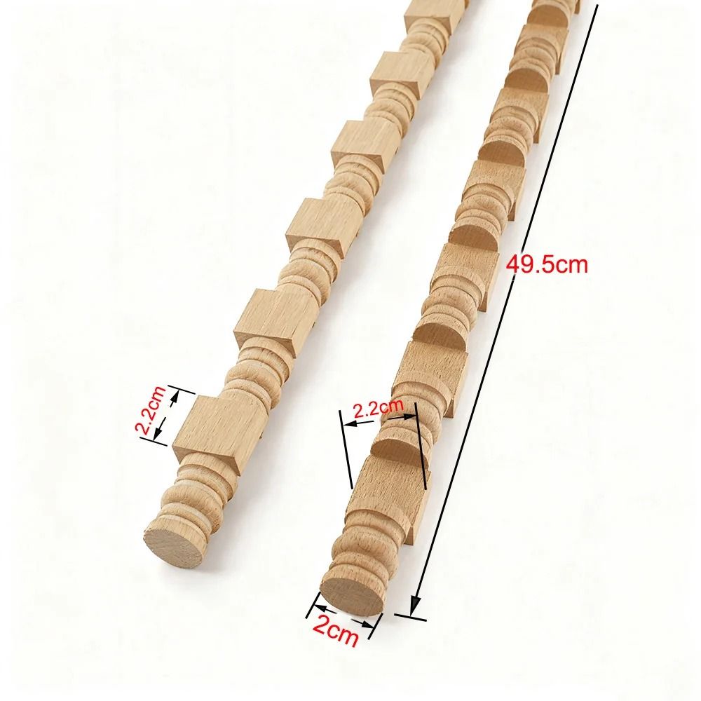 Exquisite Wood Carved Applique Decorative Furniture Trim Onlay