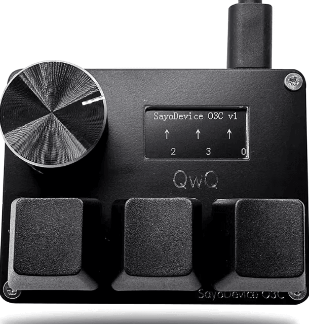 O3C Rapid Trigger Magnetic Gaming Keypad – USB Hall Switch Mini Keyboard with Knob & Screen
