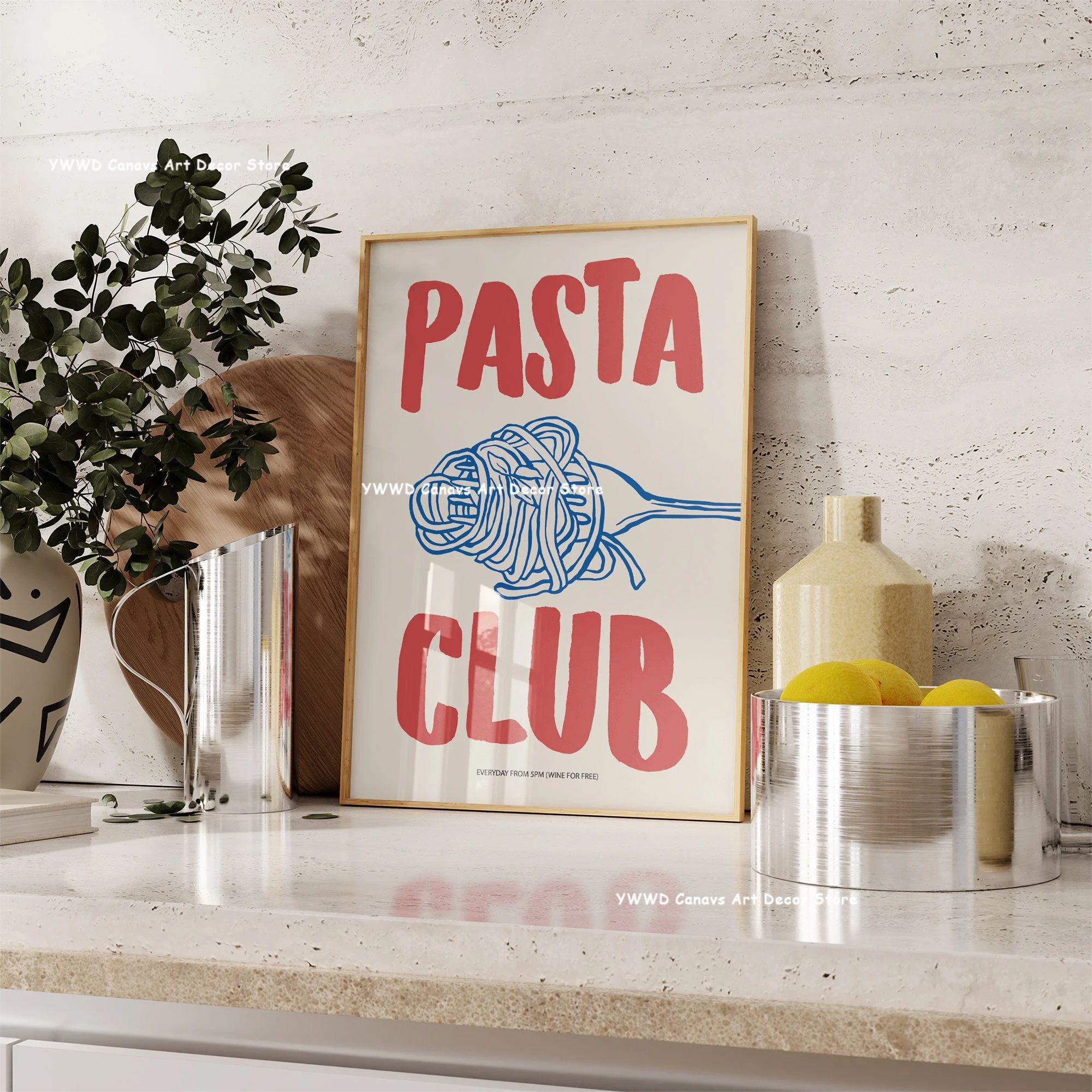 Bon Appetit Coffee Canvas Wall Art – Modern Espresso Kitchen Decor