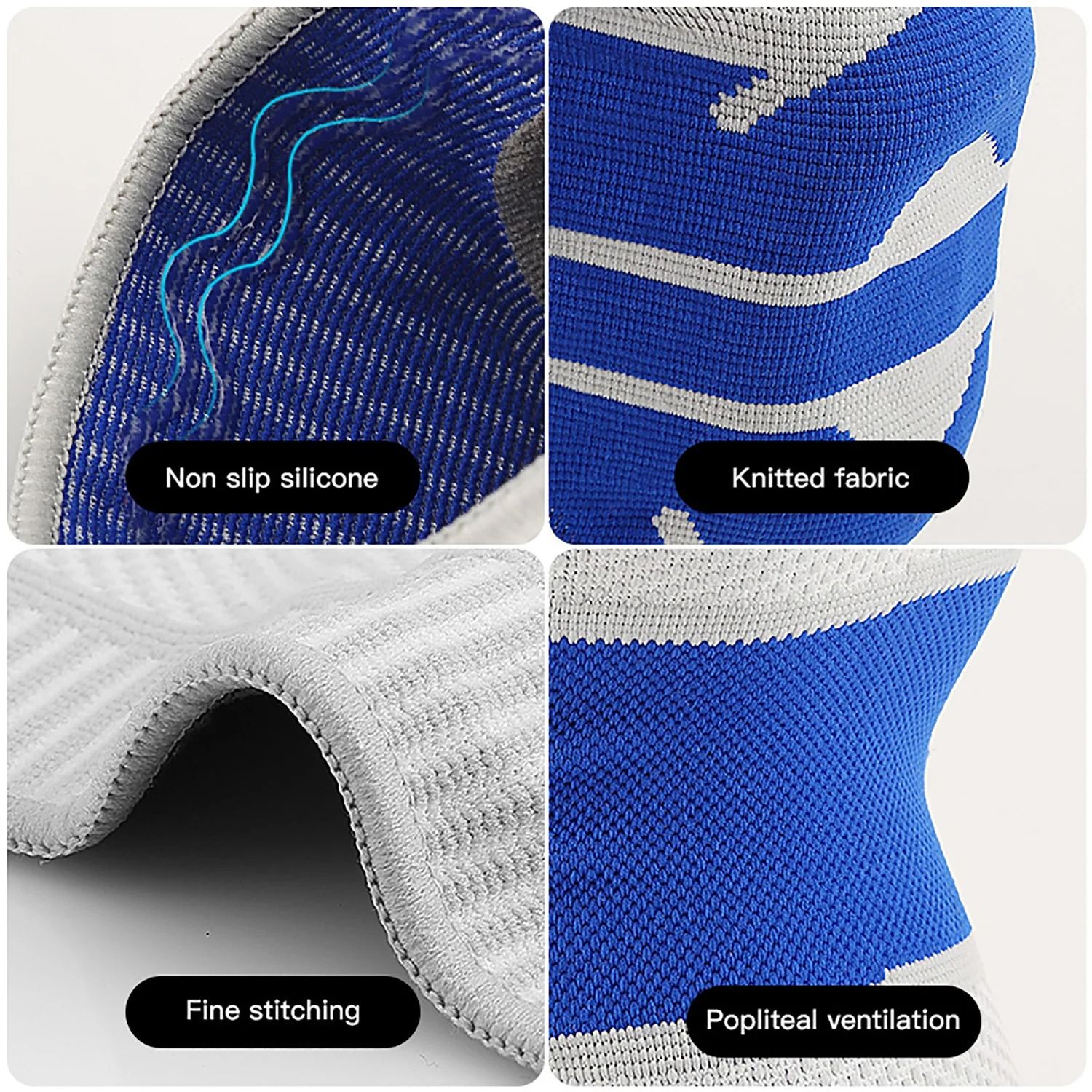 High Elastic Knee Support Brace for Sports Injury Protection and Patella Stability