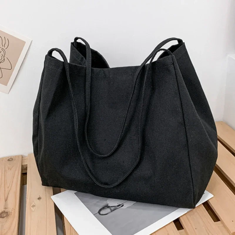 Large Capacity Canvas Tote Bag Reusable Grocery Shopper for Women Travel Shoulder Bag