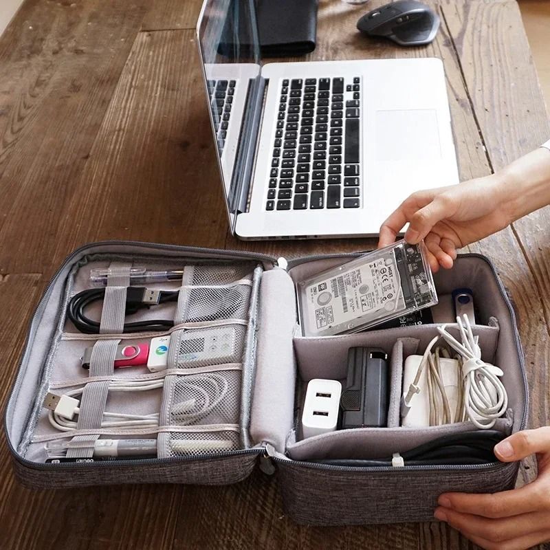 Portable Travel Electronic Organizer – Waterproof Digital Storage Bag for Cables, Chargers, & Tech Accessories