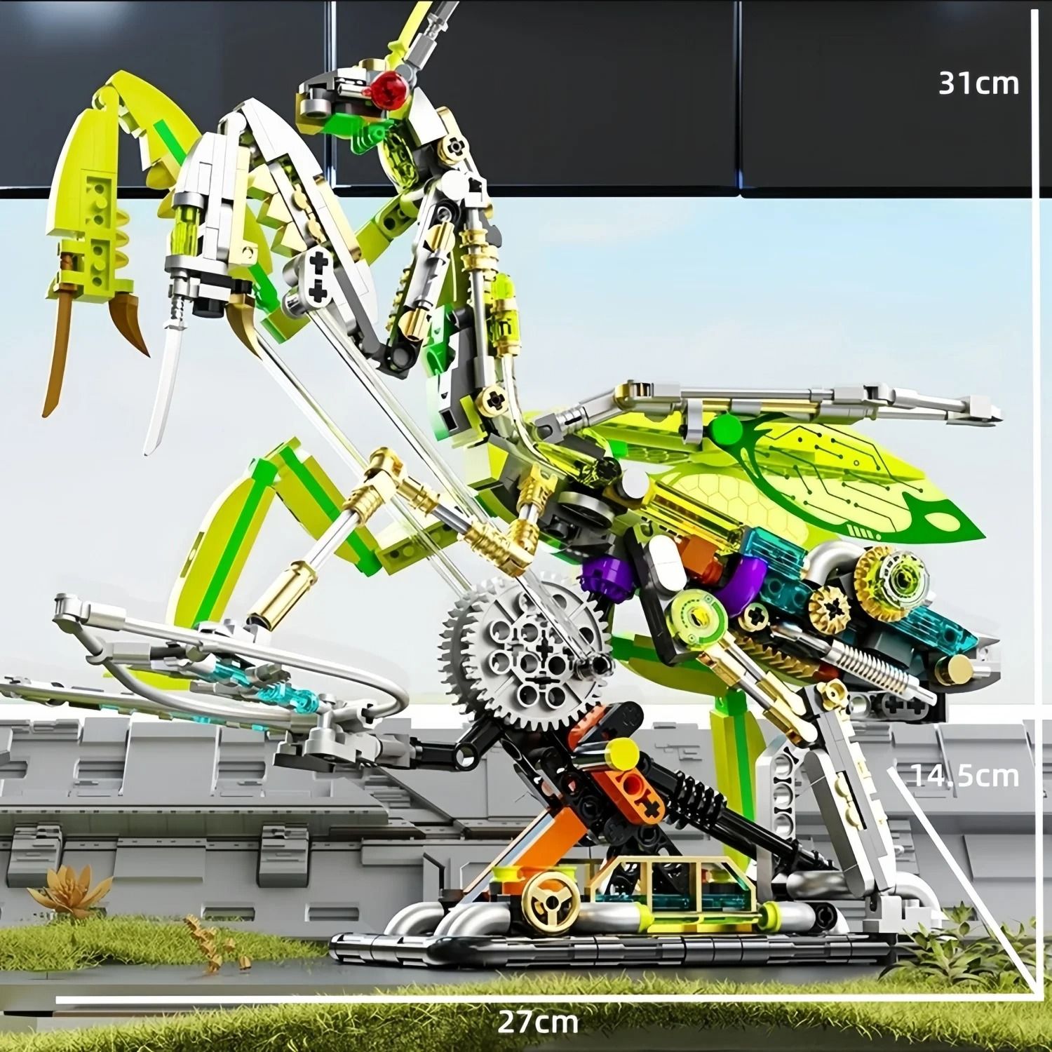 866PCS Mechanical Dragonfly Building Blocks STEM Construction Kit