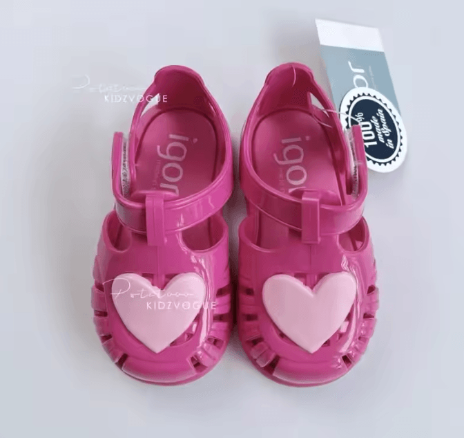 Classic Roman Kids Sandals – Solid Color Summer Beach Shoes for Boys and Girls