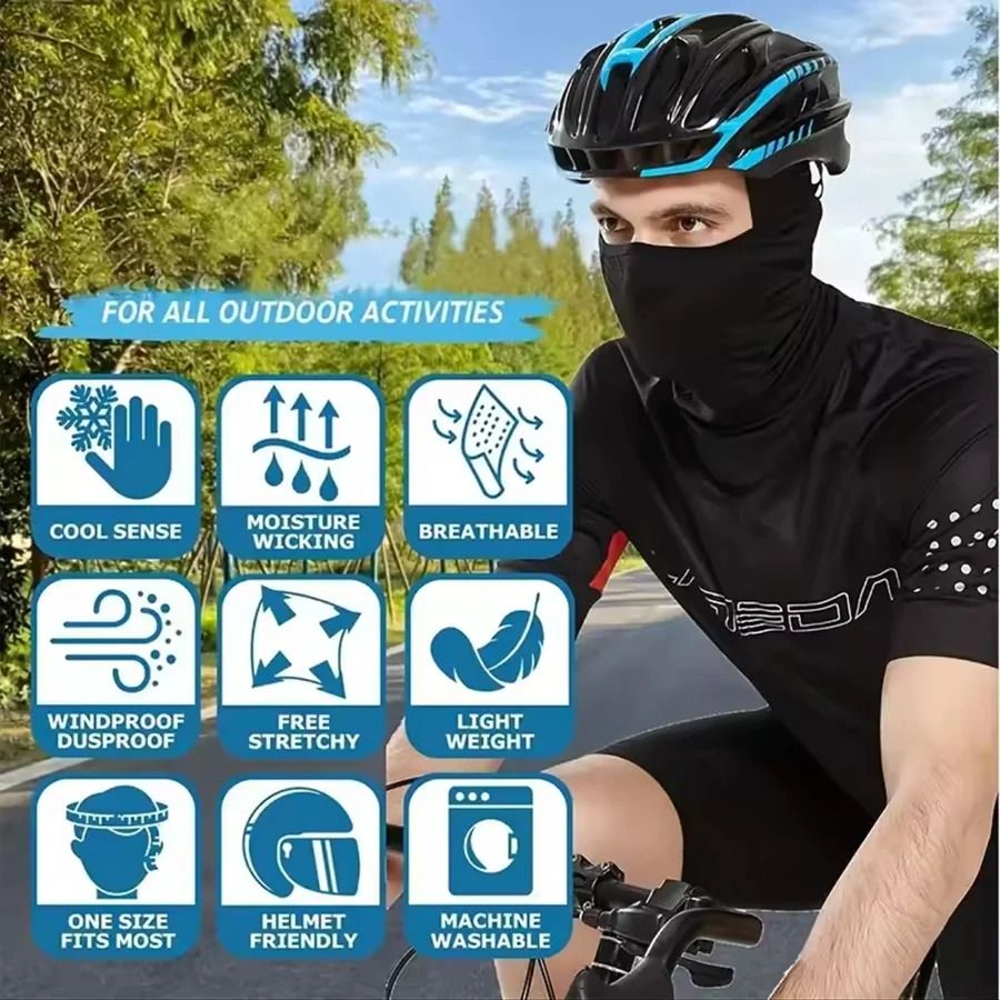 360° Lightweight Cooling Sun Hood – Full Protection Shroud & Face Mask