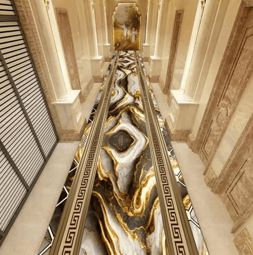 Luxury Marble Corridor Runner Rug Non slip Custom Hallway & Stair Carpet