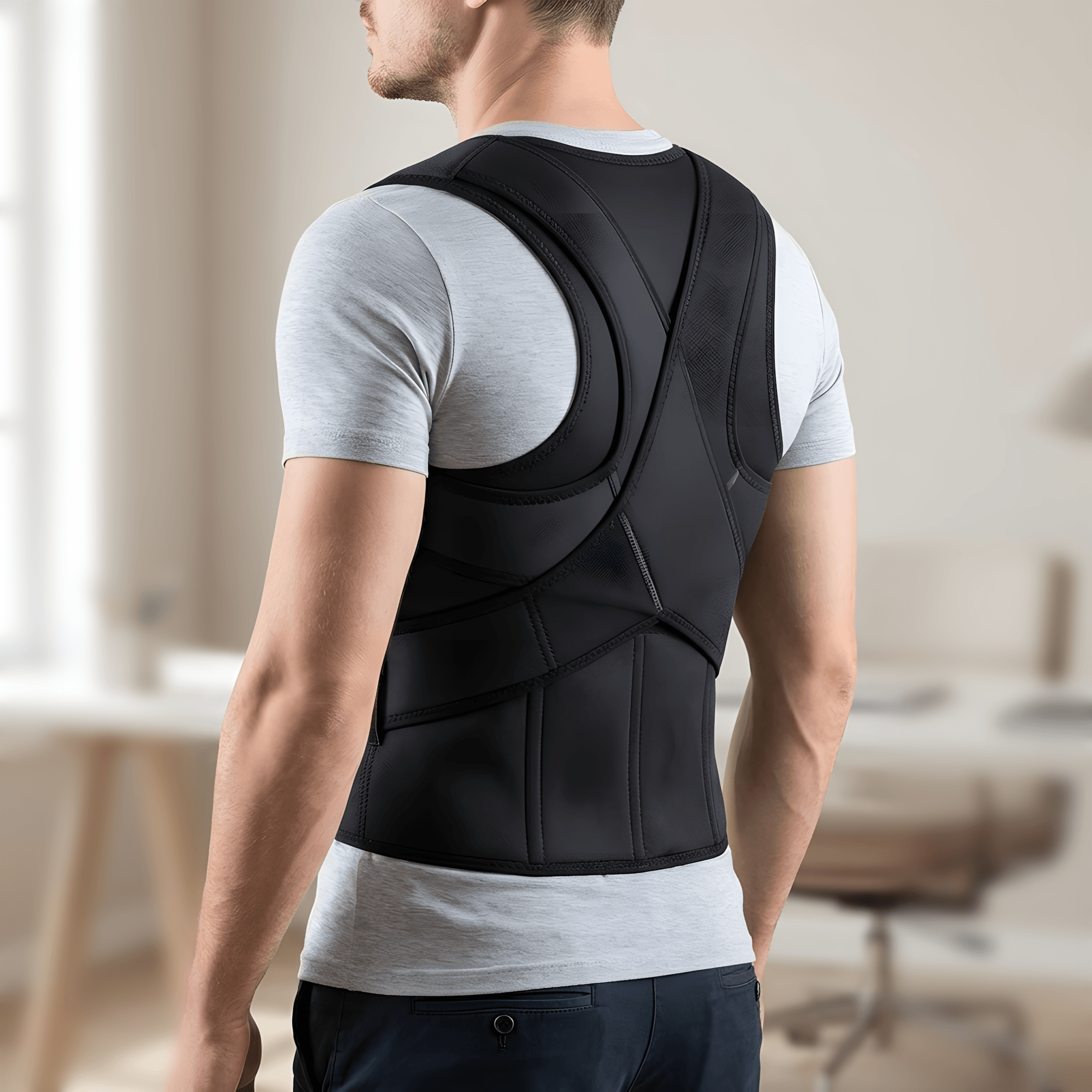 Back Posture Corrector, Lumbar Spine Support & Pain Relief Brace