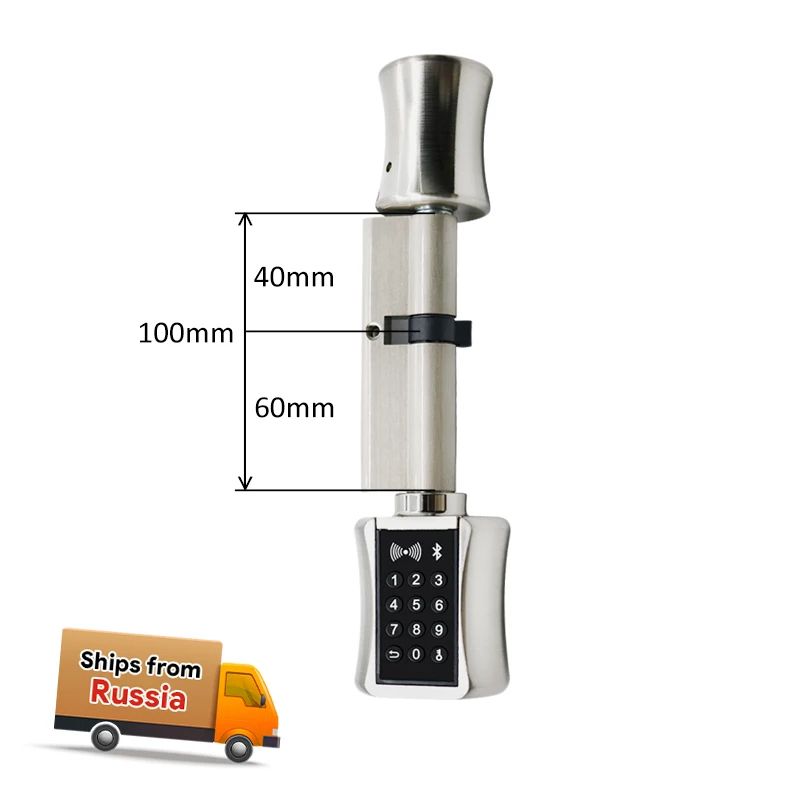 TTLock Bluetooth Smart Cylinder Lock, WiFi Smart Security Lock, APP Keypad Code, RFID Card Keyless Entry