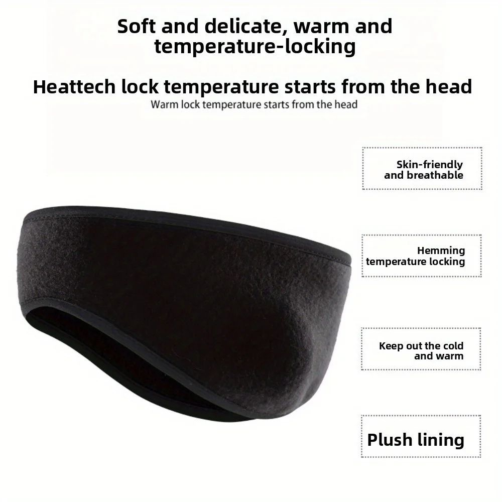 Winter Thermal Headband for Extreme Cold – Ergonomic Cold Weather Headband for Running, Skiing & Cycling