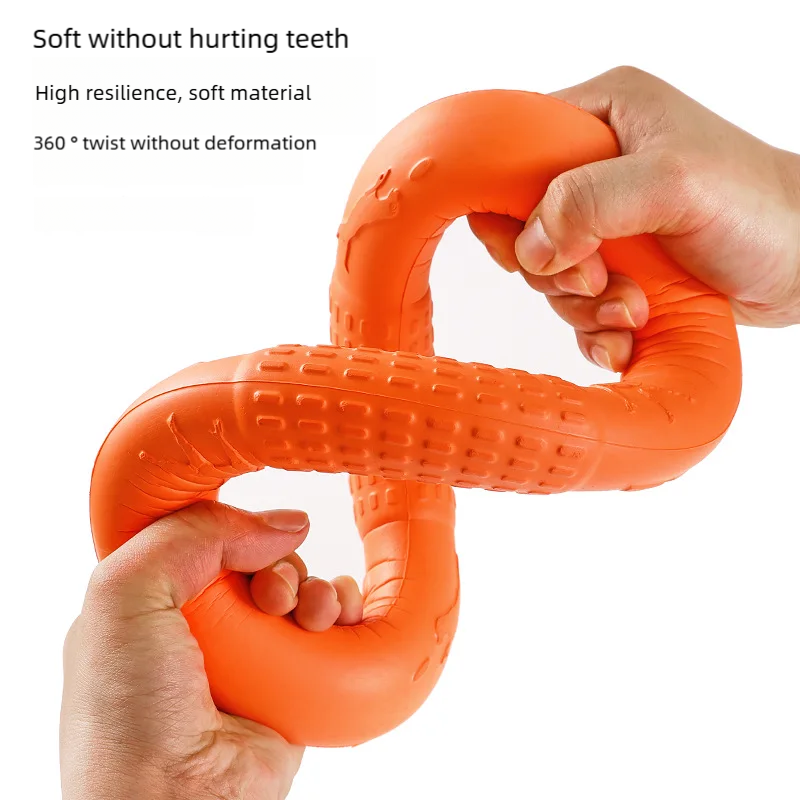 Dog Flying Disc Training Ring Interactive Fetch Toy