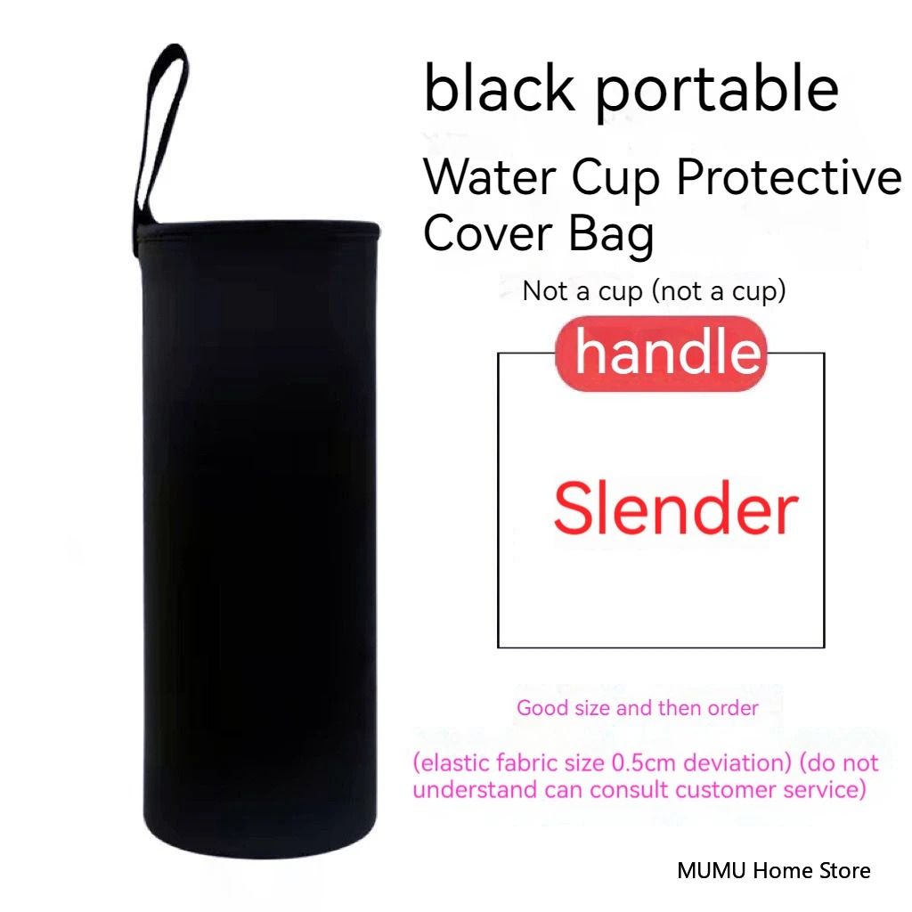 Neoprene Insulated Water Bottle Carrier Bag with Strap for Travel and Sports