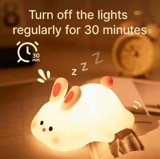 Cute Silicone Animal Night Light with USB Rechargeable & Dimmable Glow