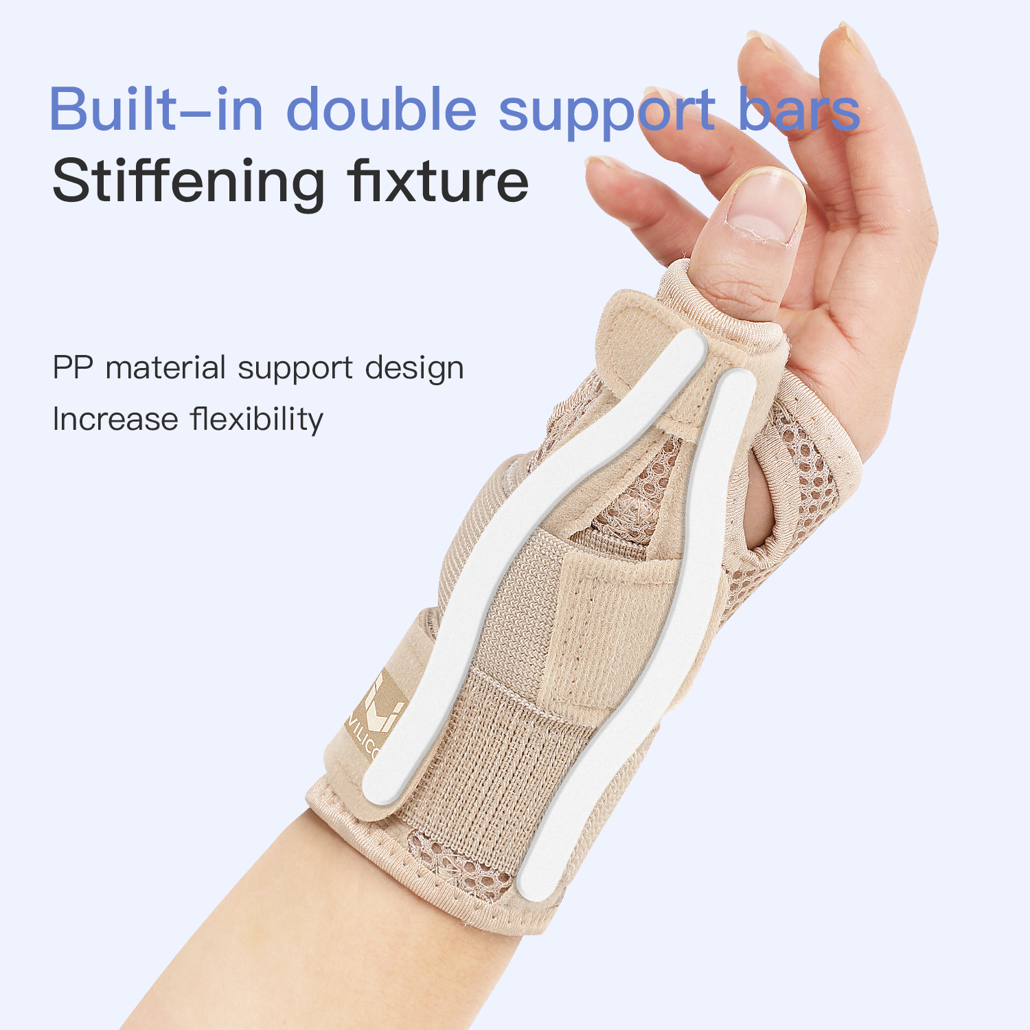 Breathable Thumb Protector Guard Fits, Flexible Splint Wrist Thumb Support Brace for Tendonitis Arthritis