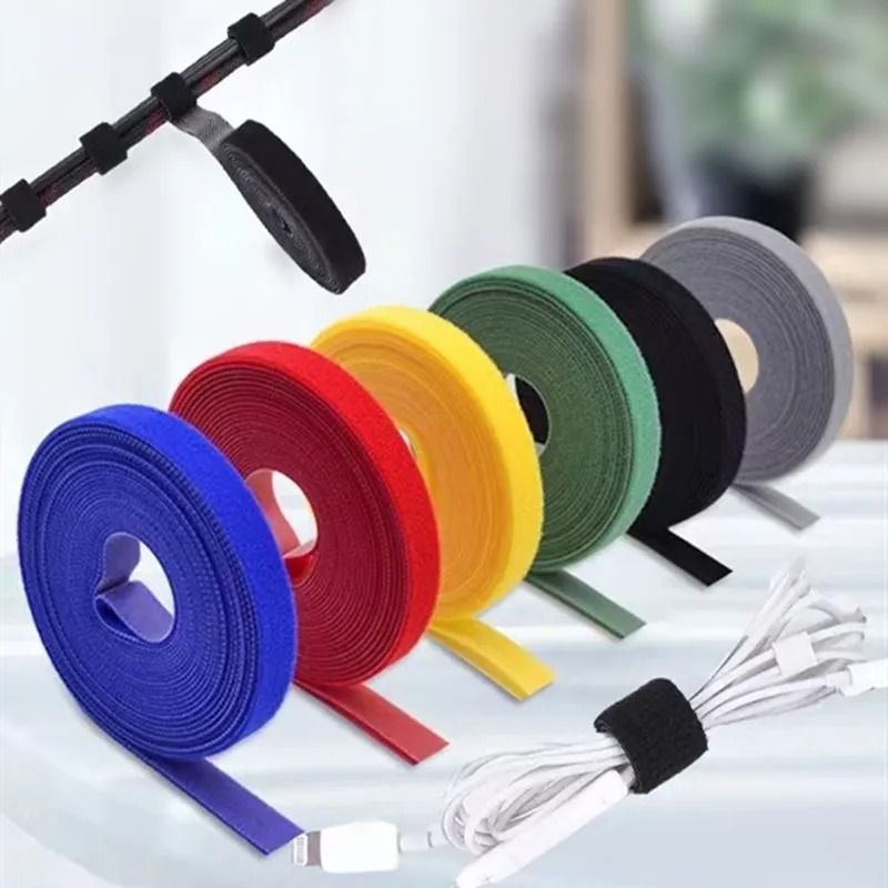 USB Cable Winder Organizer – High-Performance Cut-to-Length Hoop Tape for Desktop & Phone Wire Management
