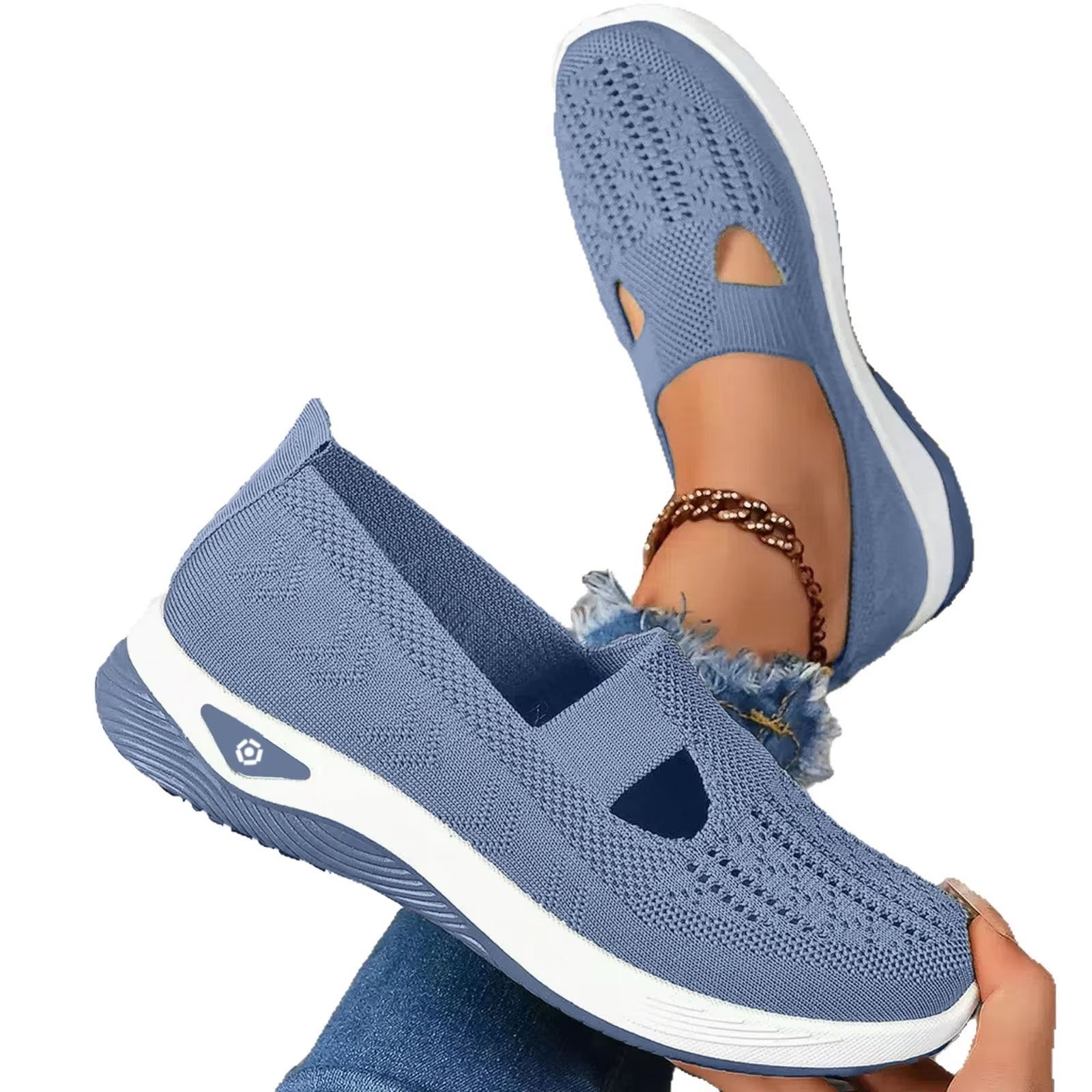 Women's Breathable Walking Shoes – Soft Bottom Casual Anti-Slip Summer Footwear