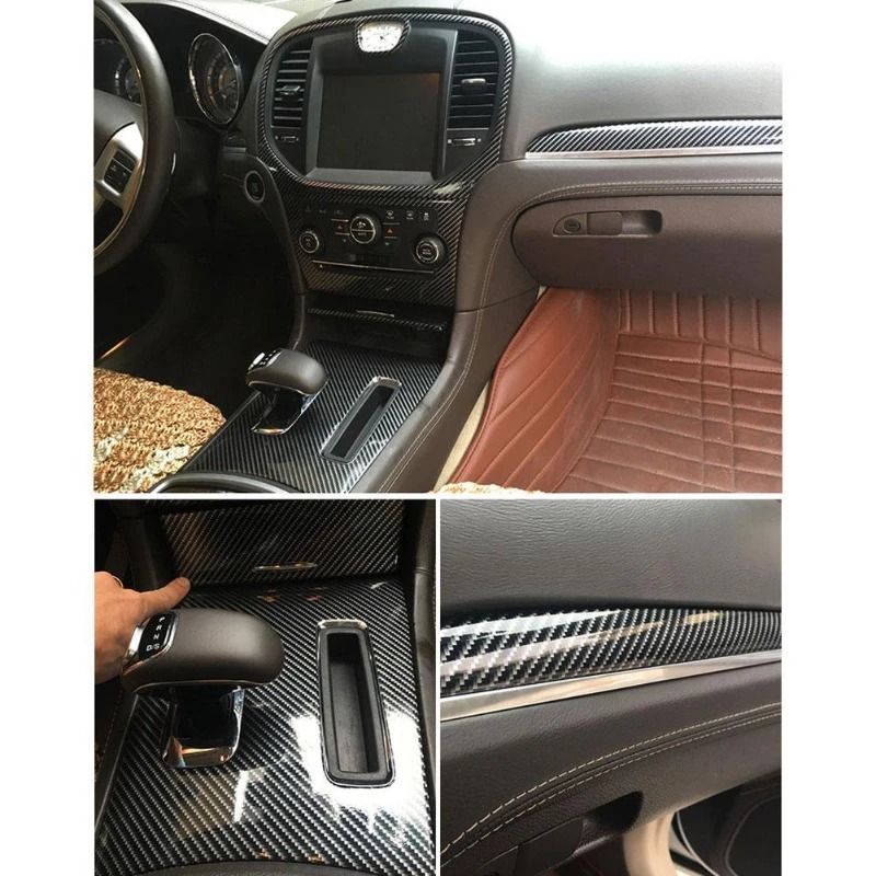 7D Carbon Fiber Vinyl Wrap Glossy Car Styling Film Roll